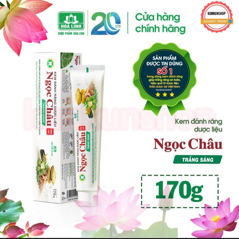 ✔️SALE GIÁ RẺ✔️ Kem Đánh Răng Dược liệu Ngọc Châu người lớn, Kem Đánh Răng Ngọc Châu trẻ em 2-6 tuổi và trên 6 tu