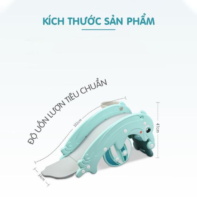 CẦU TRƯỢT BẬP BÊNH HOLLA 3 IN 1 - mẫu mới 2020