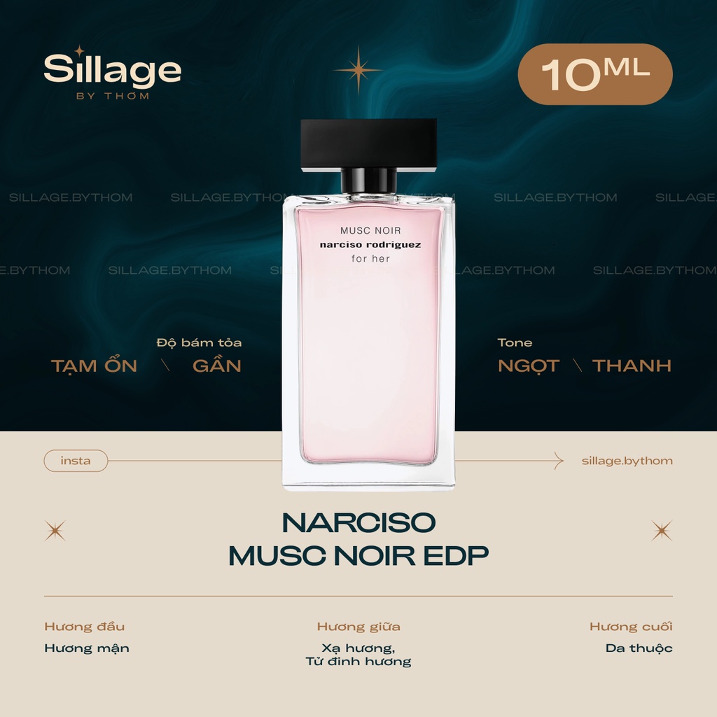 NAR MUSC NOIR EDP FOR HER | Mẫu thử nước hoa nữ
