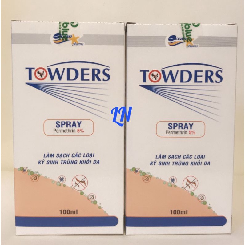 Xịt loại sạch ghẻ và các loại ký sinh trùng Towders Spray 100ml