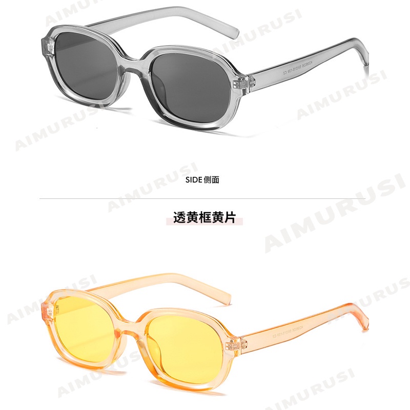 Kính Mát Gọng Oval Phong Cách Retro Thời Trang Cho Nam Nữ