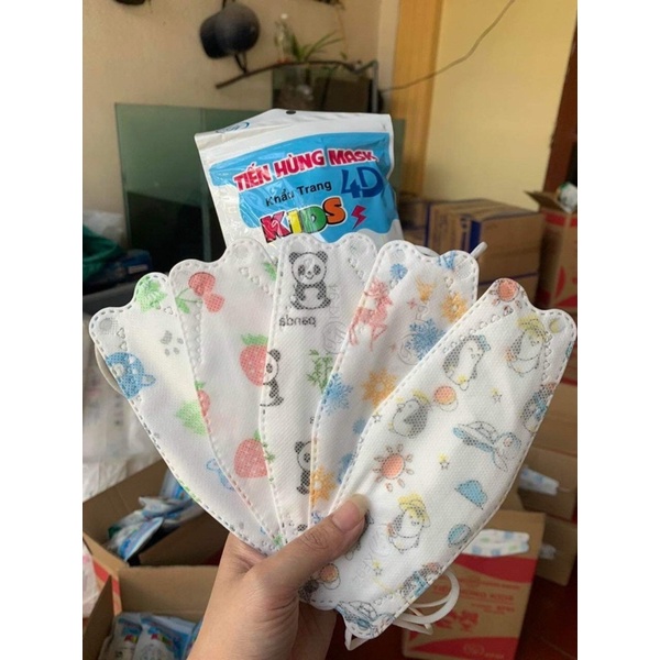 khẩu trang bé kf94 An Phong + Hoàng Dũng+ Tiến hùng  túi 10cai