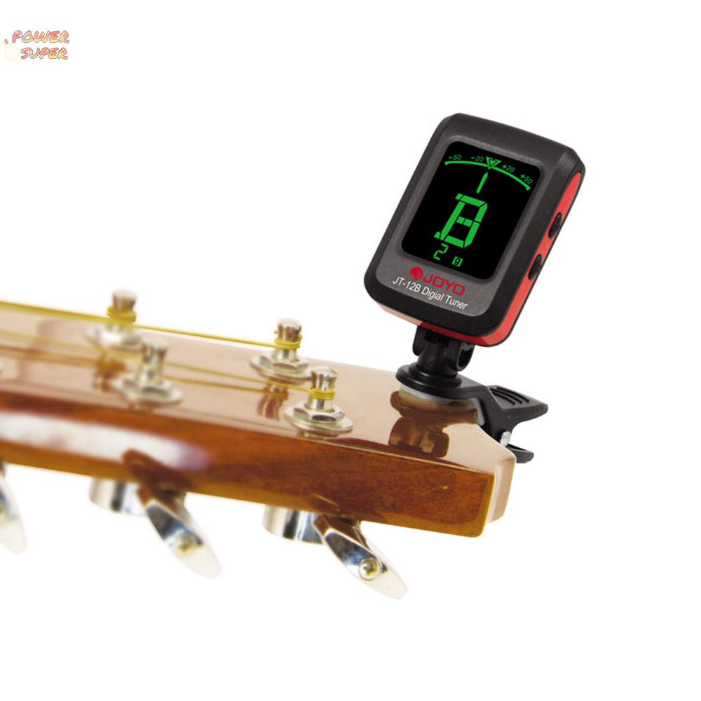 JOYO  JT-12B  Digital LCD Clip-on Tuner for Electronic Acoustic Guitar Bass Violin Ukulele