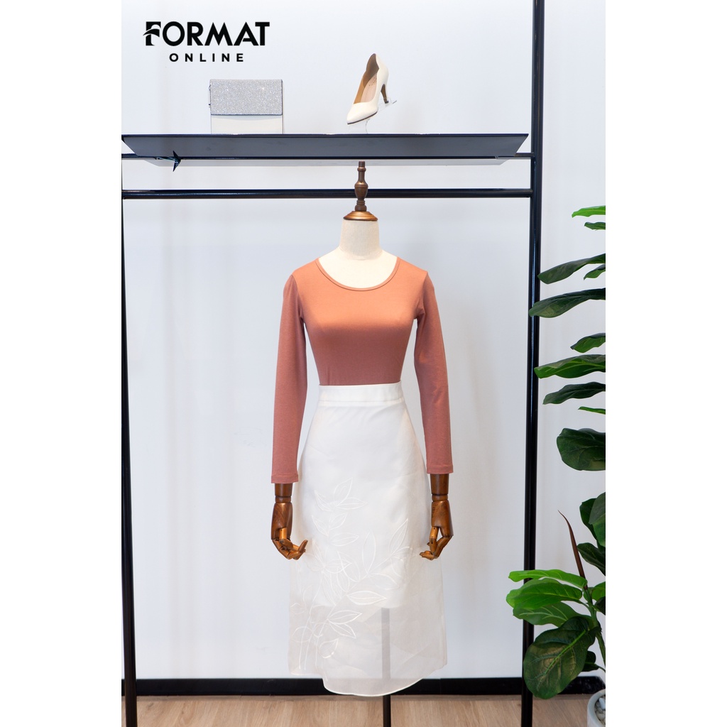 Áo giữ nhiệt FORMAT nữ Warmmax Light cổ tròn J1/B9SMT051J