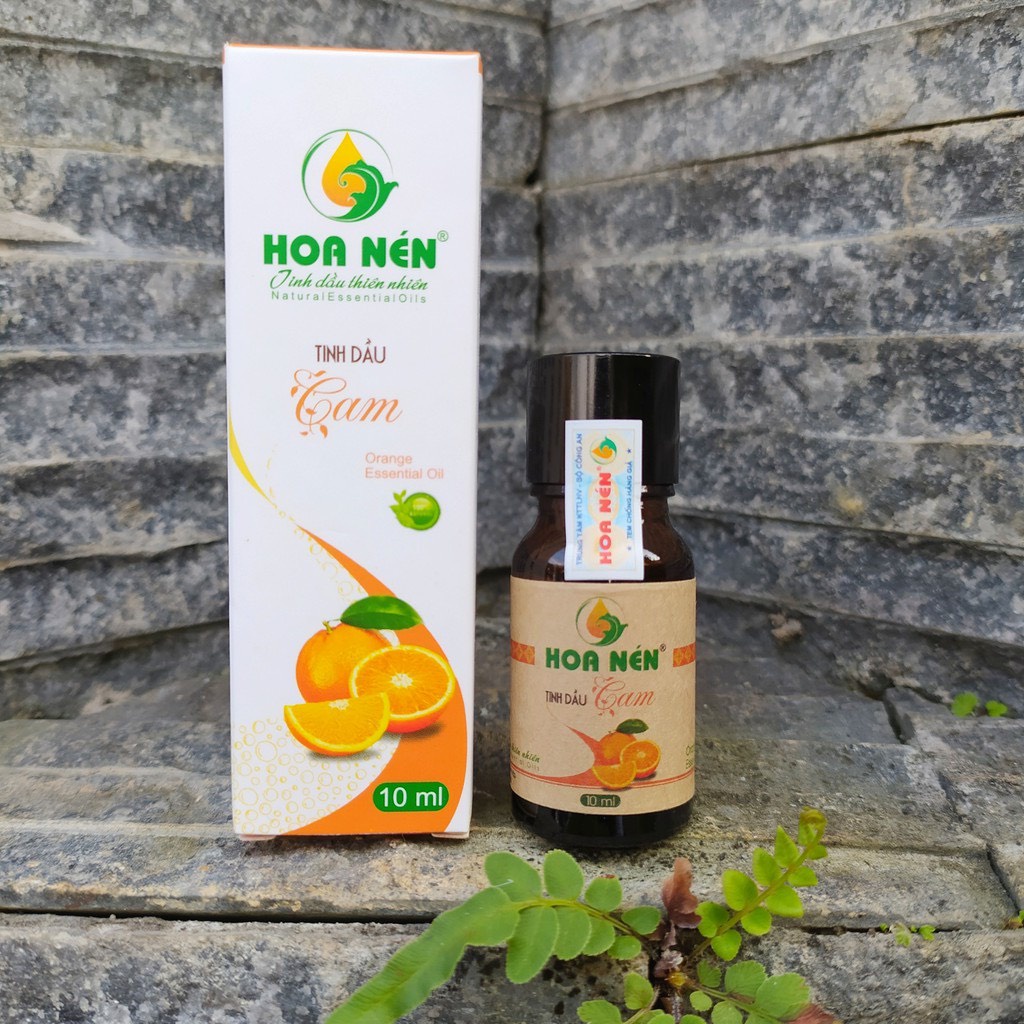 Tinh dầu Cam nguyên chất 10ml - Hoa Nén - Vegan - Hương thơm ngọt dịu, thư giãn