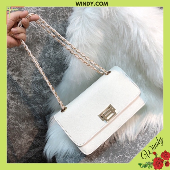 [ friship 50k] Túi cnk dây xích túi xách nữ đeo chéo hộp da mềm phong cách trẻ trung Windy.com