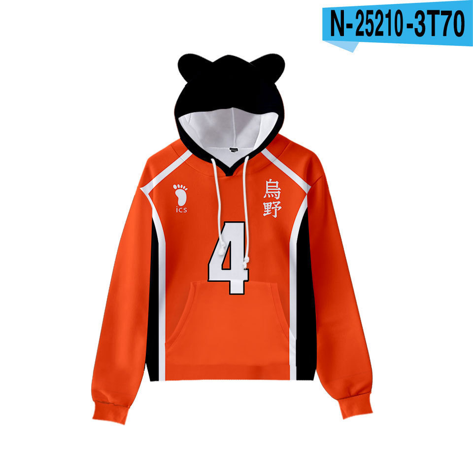 Áo Hoodie Tai Mèo Xinh Xắn Cho Bé