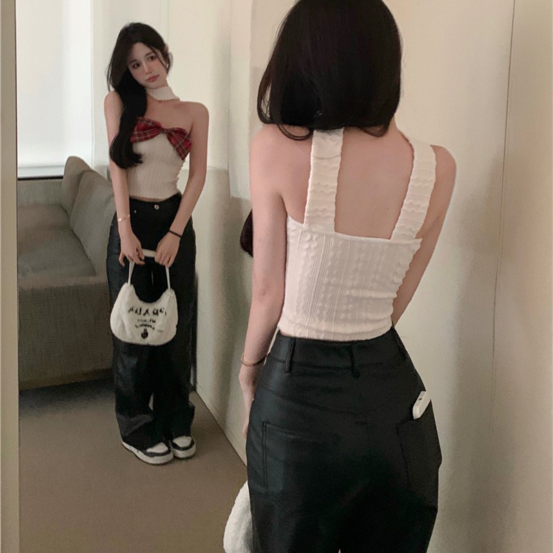 Áo Hai Dây Phối Nơ Xinh Xắn Thời Trang