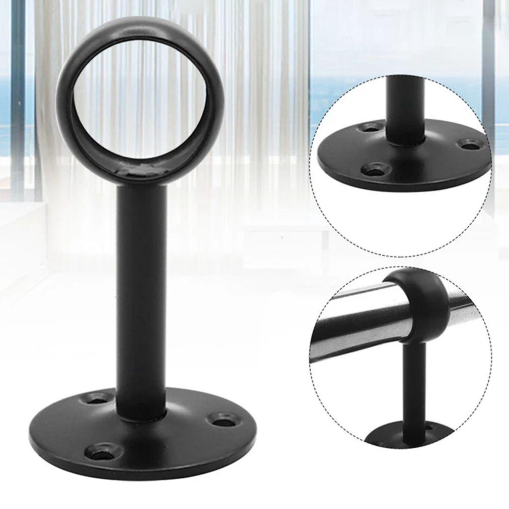 1 Bộ Thanh Treo Rèm Cửa Bằng Thép Không Gỉ Chất Lượng Cao Kèm Đinh Ốc Hỗ Trợ Cho Tủ Quần