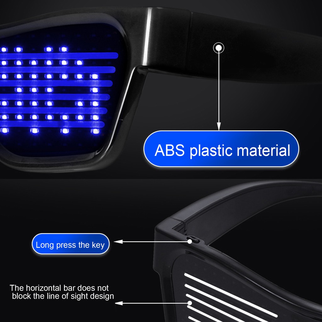 Kính mát có đèn LED phát sáng kết nối bluetooth cao cấp