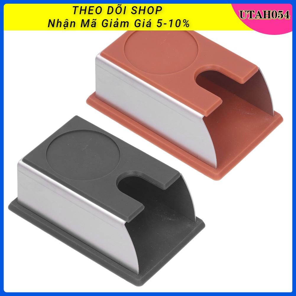[Hàng Sẵn] Đế Nén Cà Phê Chất Liệu Inox, Đệm Silicon【Utah054】