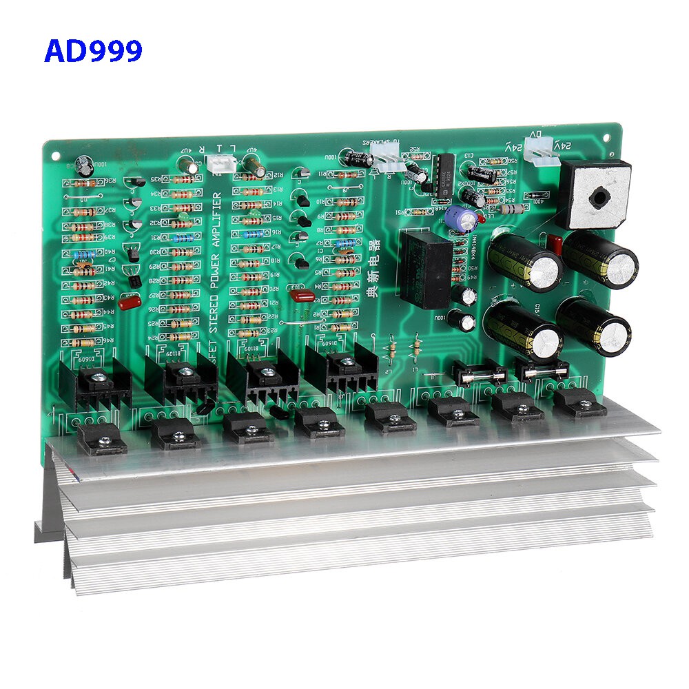 Mạch công suất Stereo AD999 dùng sò MosFet K822 Công suất 280W x 2