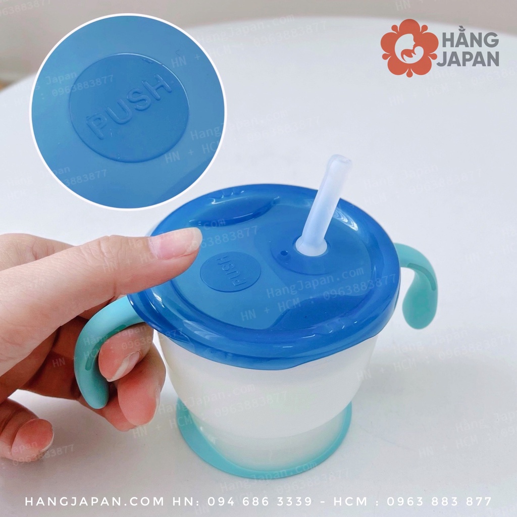 Cốc tâp uống 3 giai đoạn Richell Nhật Bản cho bé