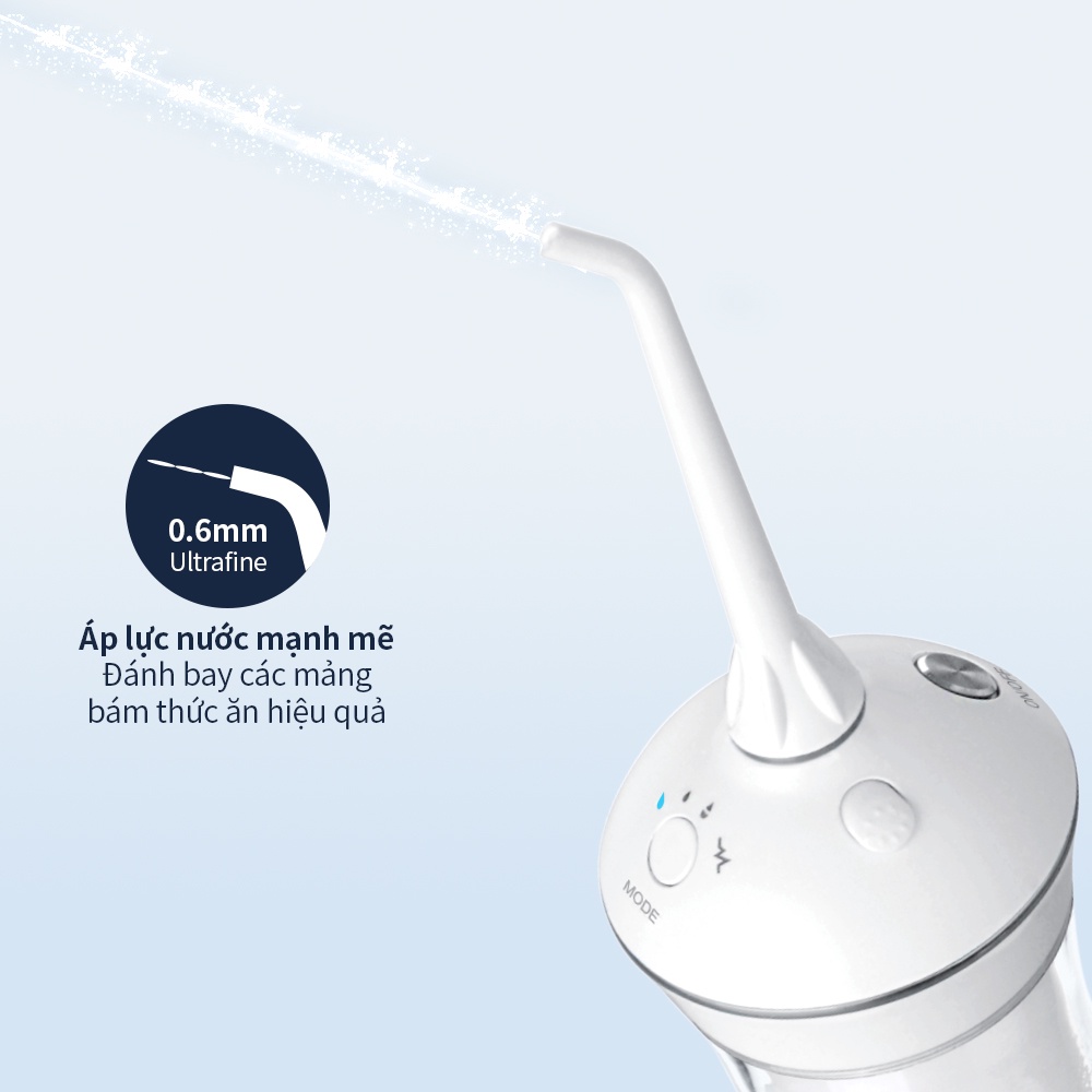 Máy tăm nước không dây Lock&Lock Jumbo cordless oral irrigator 280ml - Màu trắng - ENR126WHT