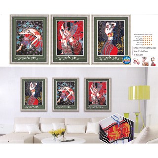 Tranh Đính Đá ABC 3D Vẻ Đẹp Cao Nguyên DF2319 (KHÁCH TỰ ĐÍNH) KT :114X50CM