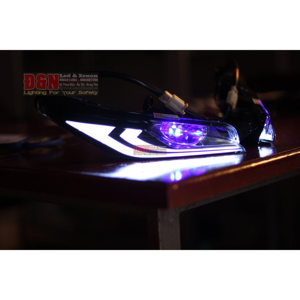 Đèn Led Audi Mẫu Mắt Cáo Xanh Dương