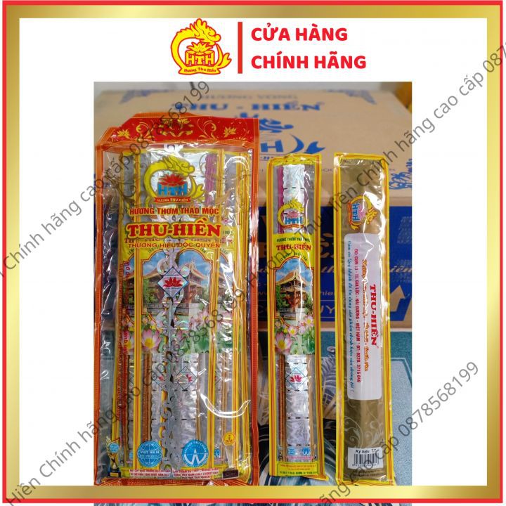 Nhang Thảo Mộc Thu Hiền, Hương Thơm Thảo Mộc Thu Hiền Cao Cấp Tàn Trắng Và Hồng Dài 38cm, Chính Hãng Túi To 320 Nén