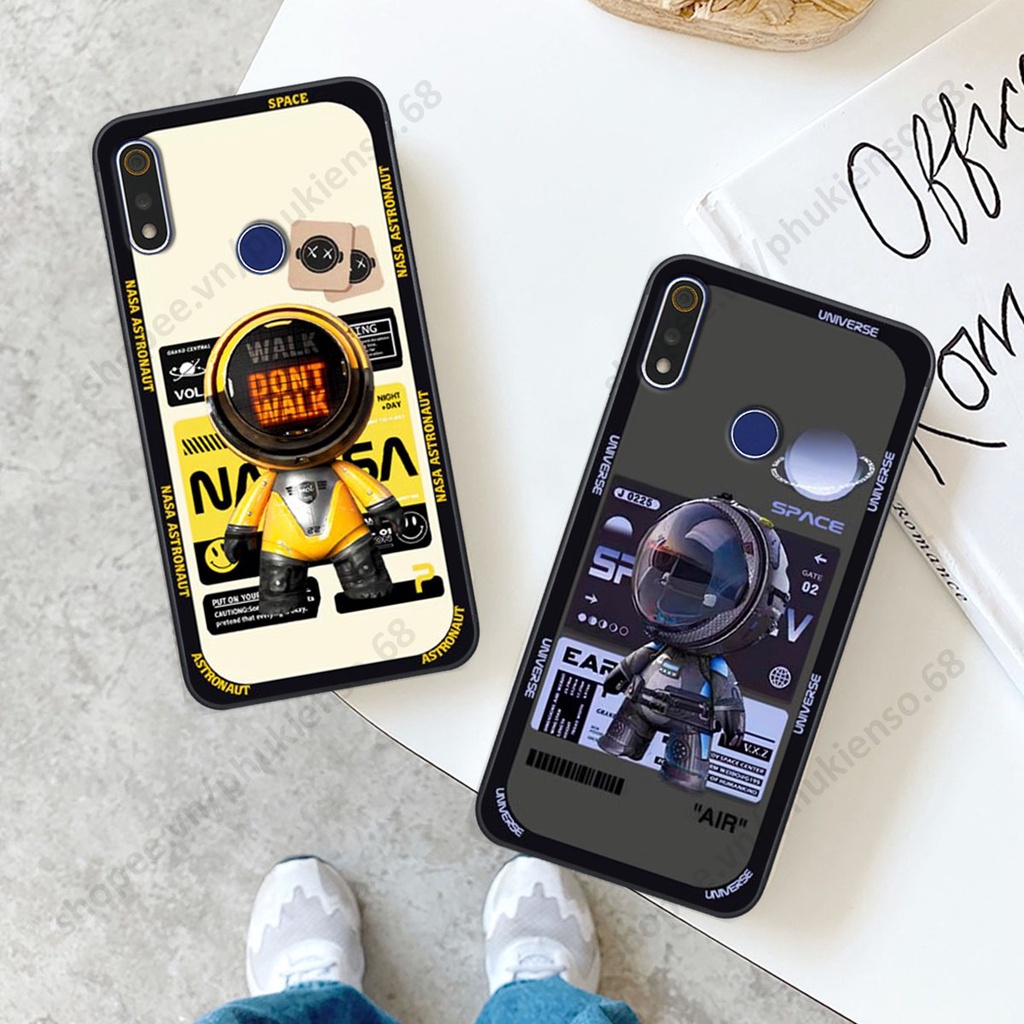 Ốp lưng Realme 3 / 3 Pro hình người máy, robot nasa đáng yêu dễ thương