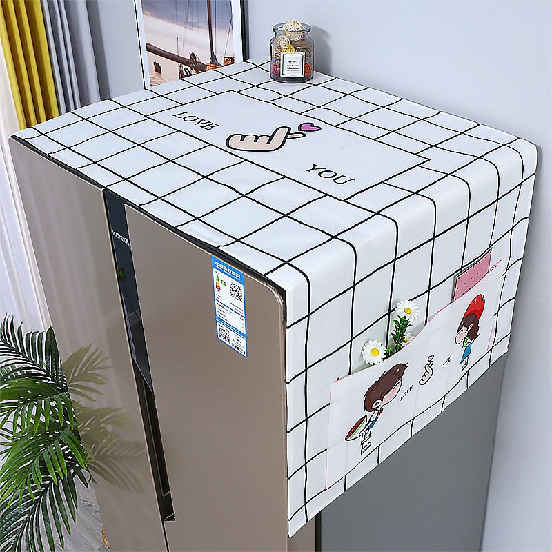 Tấm Vải Phủ Tủ Lạnh / Máy Giặt Chống Bụi Chống Nắng Tiện Dụng Ốp