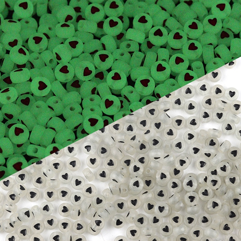 Hạt Xỏ Hình Tròn Mặt Trăng / Ngôi Sao Bằng Acrylic Phát Quang Độc Đáo Dùng Làm Trang Sức