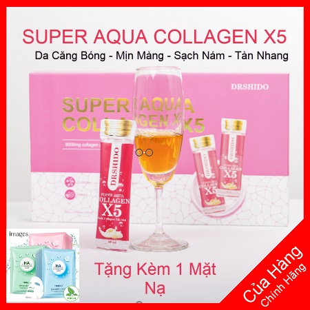 Chính Hãng 1Hộp Nước Uống Collagen Yến Sào Nhật Bản - COLLAGEN X5 SUPER thumbnail