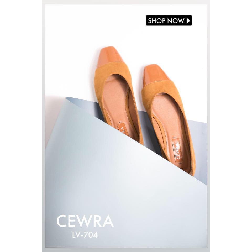 Giày búp bê Captoe Cewra LV704 2cm