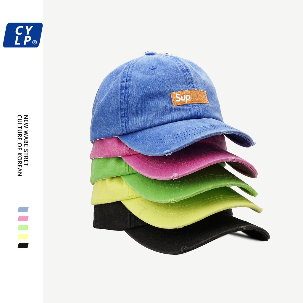 Mũ Lưỡi Trai Mềm Chất Lượng Cao Thêu Chữ Phong Cách Đường Phố Hàn Quốc Cho Nữ