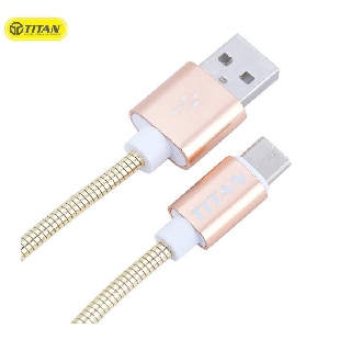 Cáp dây sắt chuẩn Type-C TITAN IR03 - Hàng Chính Hãng