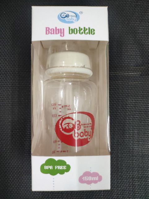 150ml - Bình sữa nhựa cao cấp CỔ HẸP không BPA - GB BABY (Công nghệ Hàn Quốc)