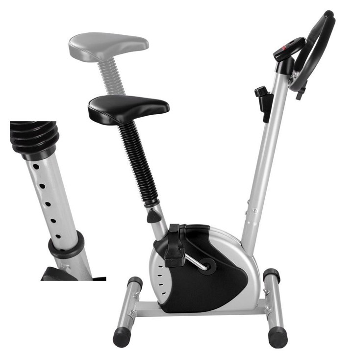 Xe đạp thể dục tại nhà airbike mini đồng hồ hiển thị tập gym đa chức năng