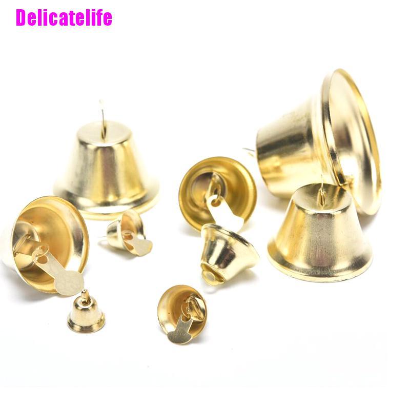 Set 10 chuông kim loại nhỏ dùng trang trí cây thông giáng sinh DIY