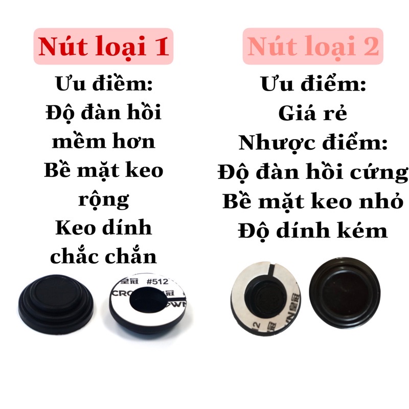 Nút giảm chấn đóng cửa ô tô, capo, cốp/ Nút giảm lực đóng cửa ô tô