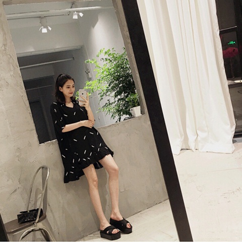 Dép Đế Dày Phong Cách Hàn Quốc Đơn Giản Thời Trang Mùa Hè Mới