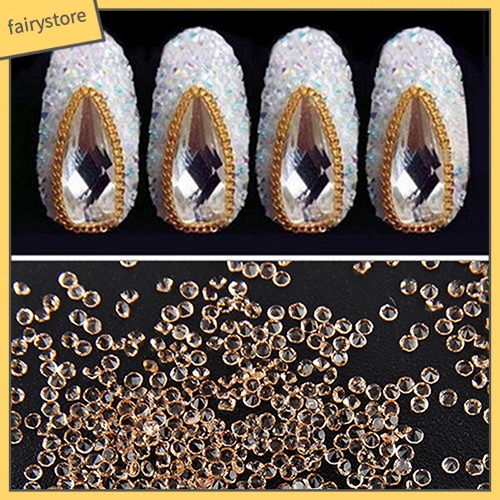 Túi 1000 hạt kim cương giả 1.2mm dùng để đính trang trí móng nghệ thuật