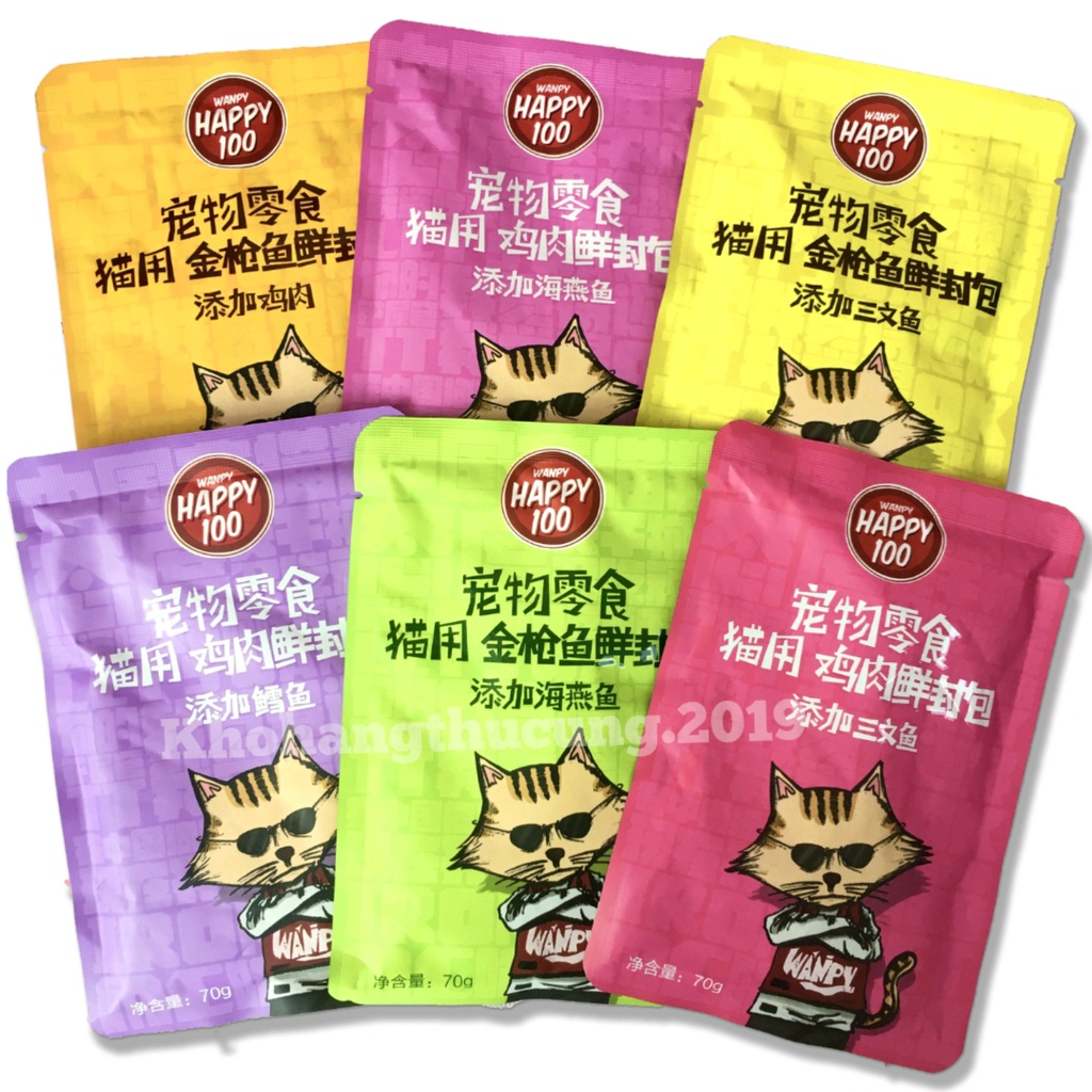 PATE CHO MÈO Wanpy Happy 100 (70g)