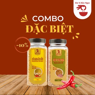 Combo muối mè - mè rang thuần chay bestseller Bảo Ngọc