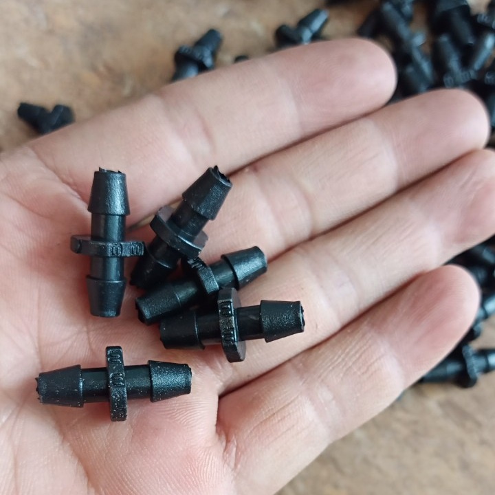 Bịch 100 Khởi Thủy 5mm 2 Đầu Gài Dùng Nối Ống PE 5*7mm với nhau hoặc Với Ống PVC/ HDPE
