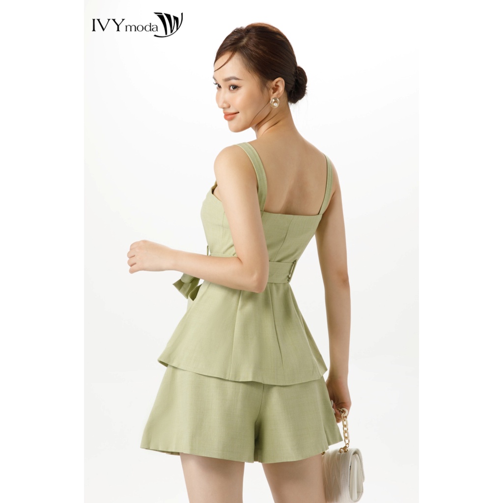 Áo 2 dây nữ dáng peplum IVY moda MS 15B8600