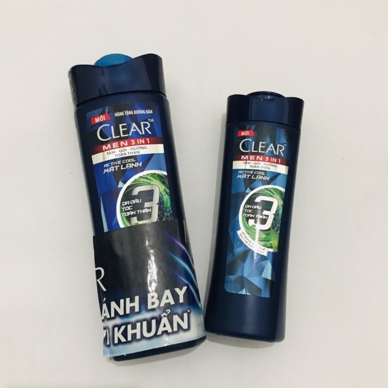 Chai dầu gội clear men