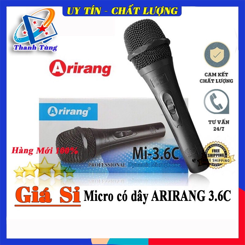 Micro có dây ARIRANG 3.6C Karaoke - Hàng Công ty Giá Rẻ
