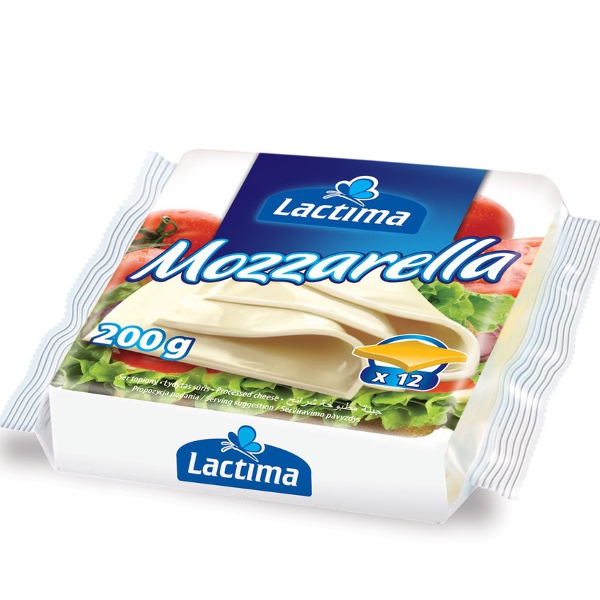 Phô Mai Lát Lactima Cheddar / Gouda / Mozzarella 200gr