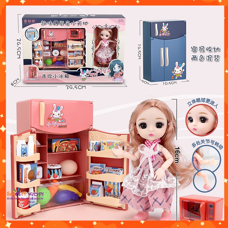 [CỠ ĐẠI] Đồ chơi Nhà búp bê ChiBi kèm tủ lạnh đánh yêu