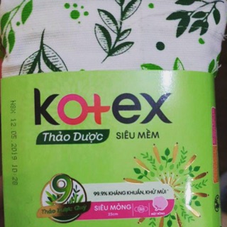 Băng vệ sinh Kotex thảo dược gói 4 miếng dùng thử