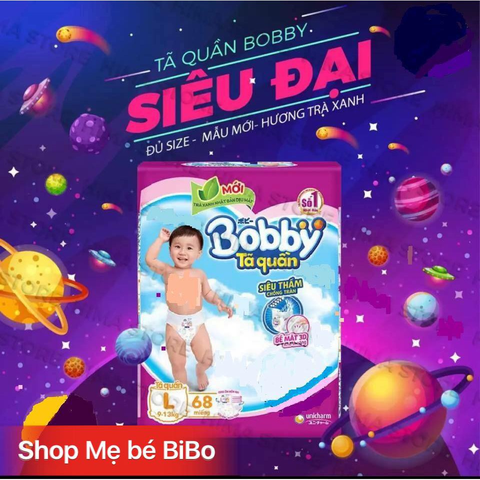 TÃ QUẦN BOBBY SIÊU ĐAI ĐỦ SIZE M76,L68,XL62,XXL56