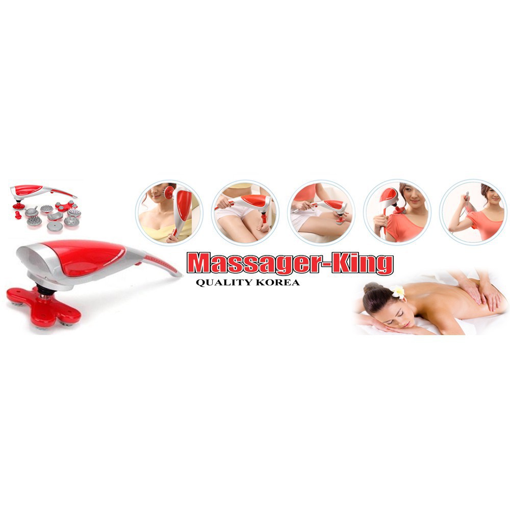 Máy Mát Xa Cầm Tay 10 Đầu King Massage Giảm Mệt Mỏi Đau Nhức