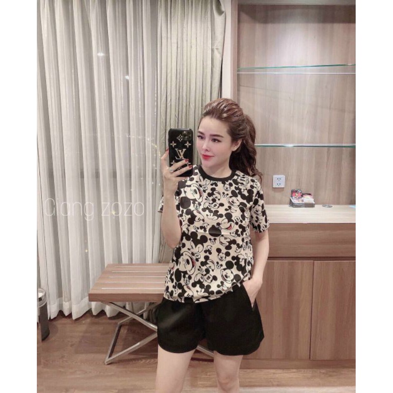 Quần sooc lụa trơn mềm cạp chun hàng QC