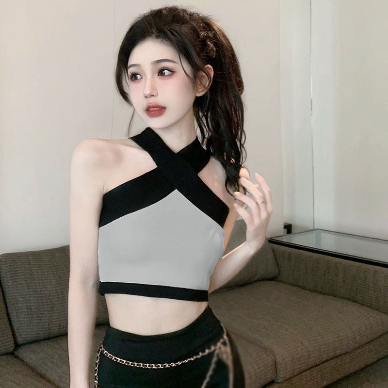 Áo Lửng Hai Dây Dáng Ôm Thời Trang Nữ Quyến Rũ