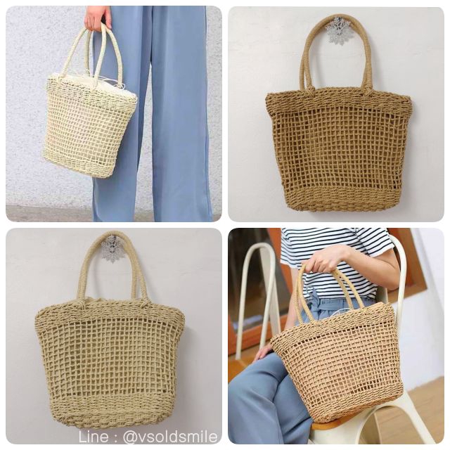 Túi xách đan rơm phong cách tự nhiên hợp thời trang cho nữ