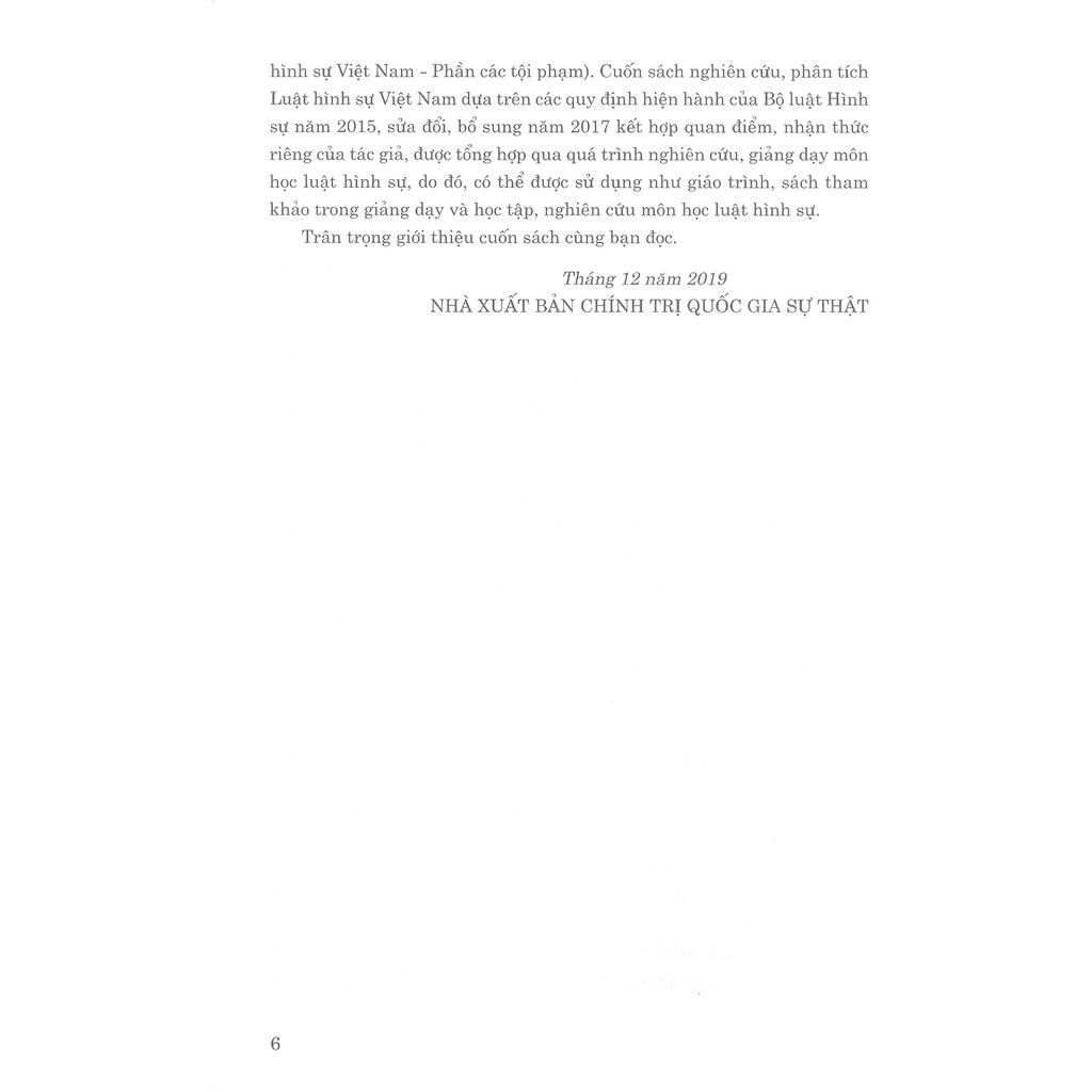 Sách - Luật Hình Sự Việt Nam (Quyển 1) - Phần Chung | BigBuy360 - bigbuy360.vn