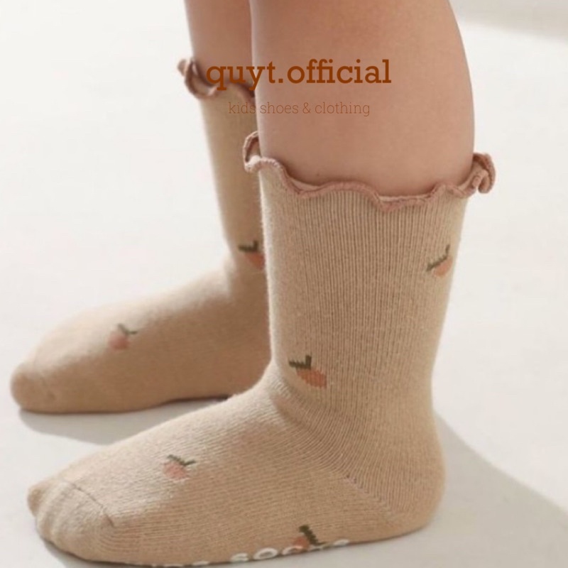 [Có sẵn/ Ship hoả tốc] Tất cotton hoa nhí cổ xoắn nemo chống trượt cho bé tiệm nhà Quýt